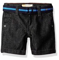 LEE Boys' Belted Denim Short, Black, 18M