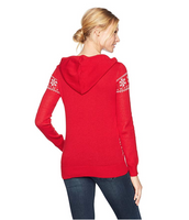 Hybrid Apparel Women's Tree Decor Hoodie Holiday Sweater, n, M