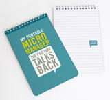 Knock Knock Portable Spiral Memo Pad, Micromanager Personality (11201)