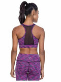 TLF Apparel Women's Athletic Havoc Sports Bra, Sangria Space-Dye, Small