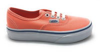 Vans Authentic Core Classics Sneaker Shoes, Cantaloupe Orange/True White Kids 12