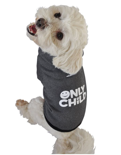 Ruff Ruff and Meow Dog Hoodie, Only Child, Black, Small