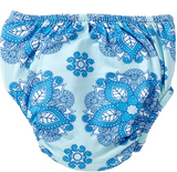 Masala Baby Girls' Swim Diaper Cover, India Rose Turquoise, 3-6M