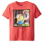 Despicable Me Big Boys' Short Sleeve T-Shirt Shirt, Red, 14/16