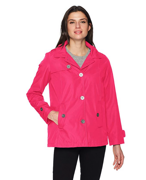 Weatherproof Women's A Line Topper, Pink Bloom, Large
