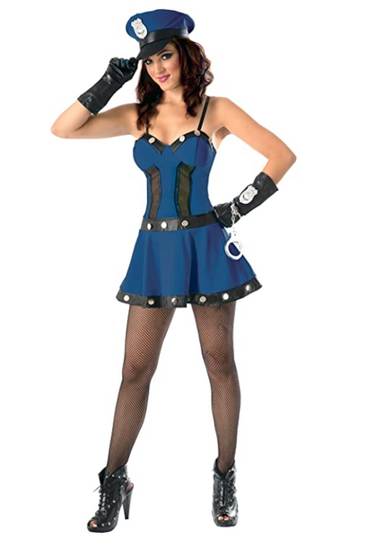 Forum Novelties Women's Flirty Cop Costume, Navy/Black, X-Small/Small