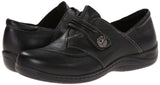 Earth Women's Savin Flat,Black Calf Leather,8 W US