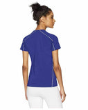 ASICS Women's Jr. Upcourt Shorts Sleeve Jersey, Royal/White, Large