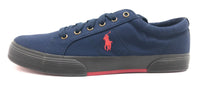Polo Ralph Lauren Men's Felix Stow Canvas Shoe Sneaker, Navy Blue, 11 D US