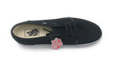VANS 106 Vulcanized Classic Skate Shoes Black White Mens 10.5 Womens 12