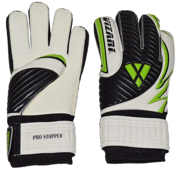 Vizari Pro Stopper F.R.F Gloves, White/Black/Green, Size 5