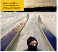 Balaclava Black Fleece Ski Mask - Perfect For Winter Cold & Wind Proof