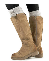 Women Boot Knit Cuffs ,Short Crochet Leg Warmers, Variety of Styles, 3 Pairs