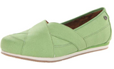 MOZO Women's Sport Flat Canvas Work Shoe Green 8 M US