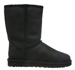 UGG Australia Womens Classic Short Leather Black Boot - 10