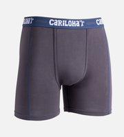 Men's Bamboo Underwear by Cariloha, Boxer Briefs without Fly, Carbon/Gray, S