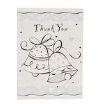 Unique Brand Wedding Bells Thank You Note Cards Including Envelopes 8 count