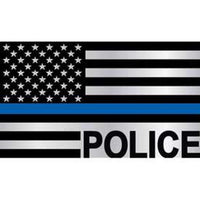 USA Police Flag 3 inch Magnet