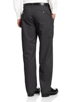 Lee Men's Total Freedom Relaxed Fit Flat Front Pant - 34W x 32L - Black