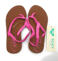 Roxy Girl TW Cabo Slingback Sandals (Brown/Hot Pink) - US Toddler Size 10