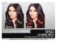 L'Oreal Paris Feria Brush-On Ombre Effect Hair Color, R50 Ombre Red