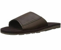 Wembley Men's Sporty Slide, Brown, Medium/8-9 M US