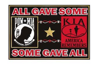 POW MIA - KIA, ALL GAVE SOME SOME GAVE ALL, Refrigerator Magnet, 2.75 x 2 in