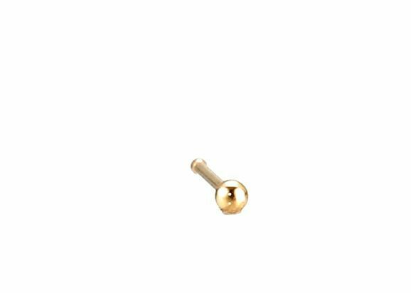 Women's 18K Gold Plated Surgical Stainless Steel Nose Body Piercing One Size