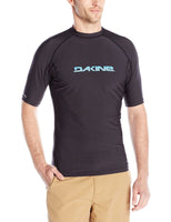 Dakine Men's Heavy Duty Short Sleeve Snug Fit Rashguard, Black, Small