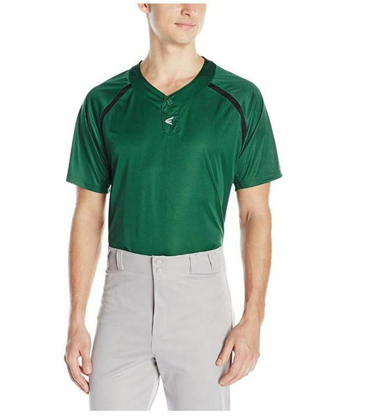 Easton Men's M7 Two Button Homeplate Jersey, Green/Black, XX-Large
