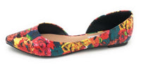 Madden Girl Women's Illustrate Flats, Floral Print, 6 M