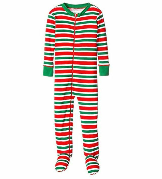 New Jammies Little Boys' Toddler Zippered Footie Pajamas, Retro Christmas, 3T