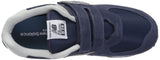 New Balance Boy's 574v1 Essentials Hook and Loop Sneaker, Navy/Grey, 6.5 W U...