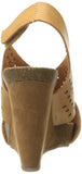 Rbls Women's Brianna Wedge Sandal, Natural Tan, 10 M US
