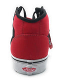 Vans Men's 106 Mid Two Tone Skate Shoe Sneaker, Black/Red, 9.5 M US