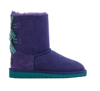 UGG Toddler Girls' Bailey Bow Bloom Boot, Medallion Purple/Turquoise, US 6 M