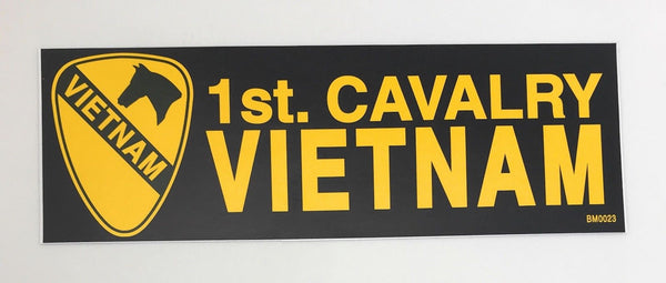 U.S. Army 1st Cavalry Division Vietnam War Sticker Decal, 9" x 3"