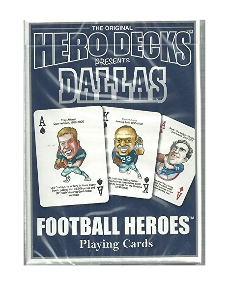 Dallas Cowboys Playing Cards – 52 Heroes In Each Deck