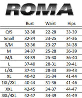 Roma - Sheer Lace Cami Garter G-String Lingerie Set - Black - Size Small/Medium