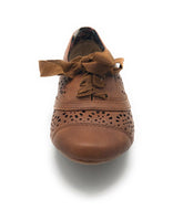Not Rated Women's Rosebud Lace-Up Oxfords 912193, Tan, 5.5 M US - NIB