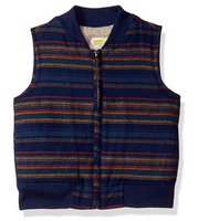 Crazy 8 Boys' Toddler' Stripe Zip-up Vest, Multi, 18-24 mo