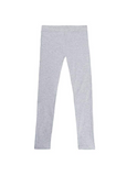 French Toast Girls' Heather Gray Basic Solid Stretch Leggings - US Youth 5
