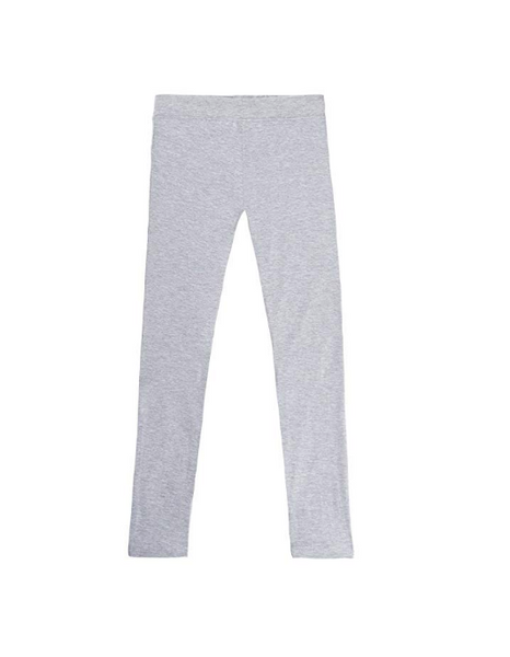 French Toast Girls' Heather Gray Basic Solid Stretch Leggings - US Youth 5