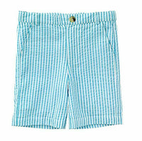 Masala Baby Boys Baby Crosby Shorts Stripe Turquoise, 3-6M