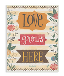 Stupell Industries Love Grows Here Autumn Colors Wall Plaque Art Multi-Color