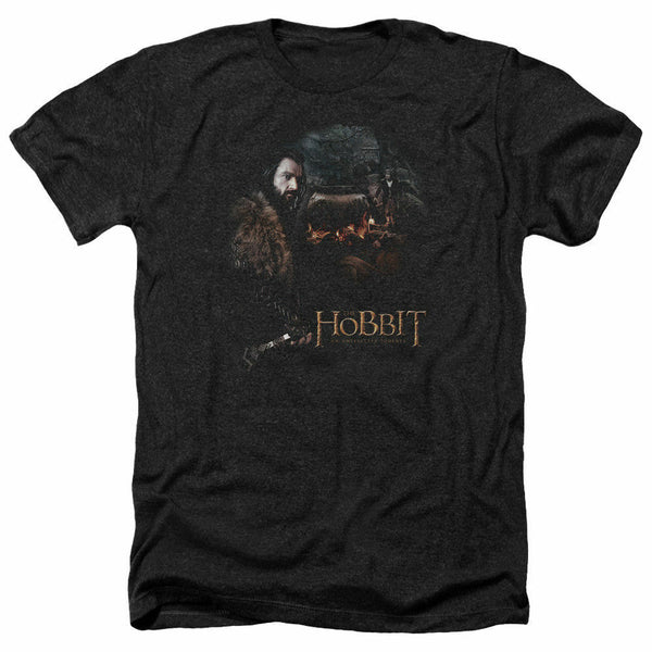 Trevco - Unisex Adult The Hobbit Cauldron T-Shirt - Black Heather - Medium