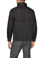 U.S. Polo Assn. Mens Standard Colorblock Sherpa Lined Fleece Hoodie, Dark Hea...