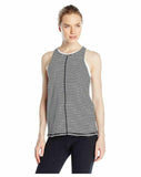 Miraclesuit MSP Women's Stripe Tank, White/Black Combo, Small