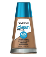 COVERGIRL Clean Oil Control Liquid Foundation Classic Tan 560 1.0 Ounce Bottle