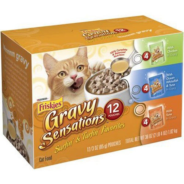 Friskies Gravy Sensations Variety Pack - 12x3oz